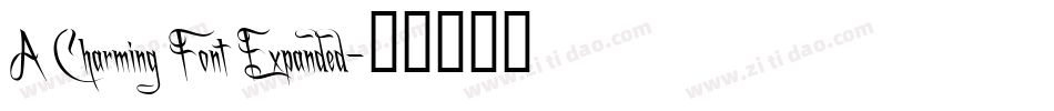 A Charming Font Expanded字体转换